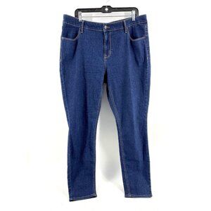 Old Navy Super Skinny Mid-Ris Women's Jeans Size 16 High Rise Stretch Straight